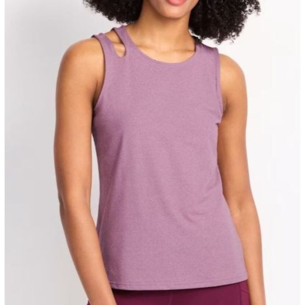 NWT Threads 4 Thought‎ Women's Fatima Asymmetrical Luxe Jersey Tank Small Purple